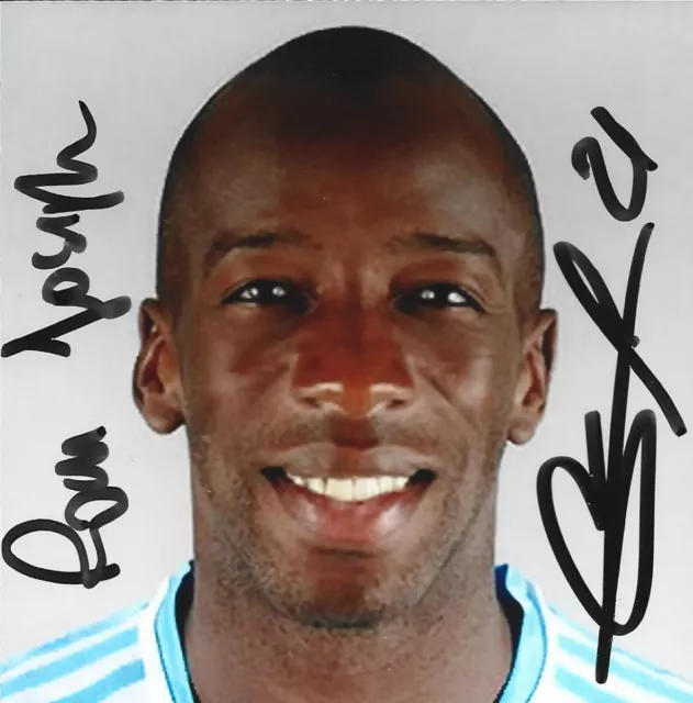 Football  Photo  Souleymane Diawara  Olympique De Marseille Signature Originale