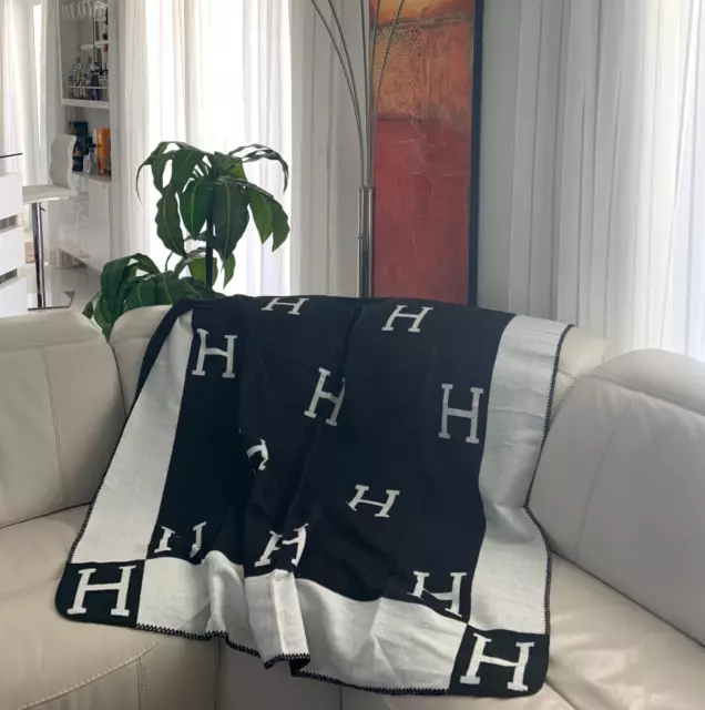 Cashmere Monogram H Home Decor Blankets & Throw Blankets Gifts Decor Blanket
