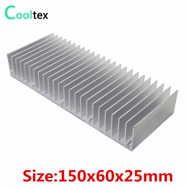 150x60x25mm  Aluminum Heatsink Extruded Heat Sink For IC LED Electronic Cooling