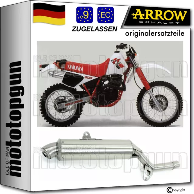 Arrow Auspuff Zugelassen Paris Dacar Edelstahl Yamaha Xt 600 Tenere 1986 86