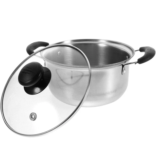 Pentolino In Acciaio Inox 16 Cm Con Coperchio - Facile Da Pulire - 2