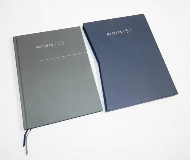 NetJets 50th Anniversary Book 2015 Hardcover with Slipcase Net Jets 50 Hard-Back