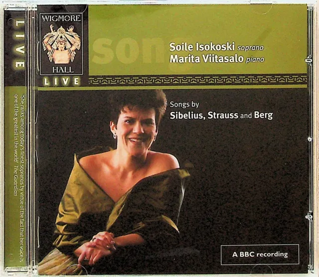 SOILE ISOKOSKI- Songs by Sibelius Strauss & Berg Live Recital CD NEW 2006 BBC