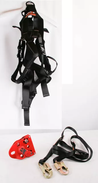 Fusion Climb Pro Zipline Klettergurt Klettersteigset Bandfalldämpfer Set