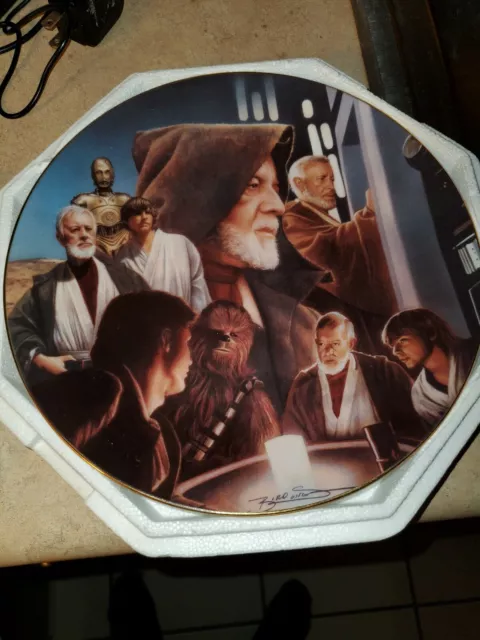 Obi Wan Kenobi From The Star Wars Hero And Villians Plate Collection