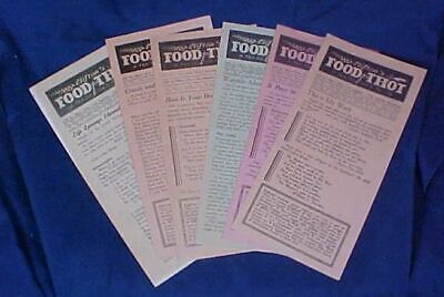 6 1946 Clifton's Food for Thot Pamphlet Los Angeles CA Meal Food