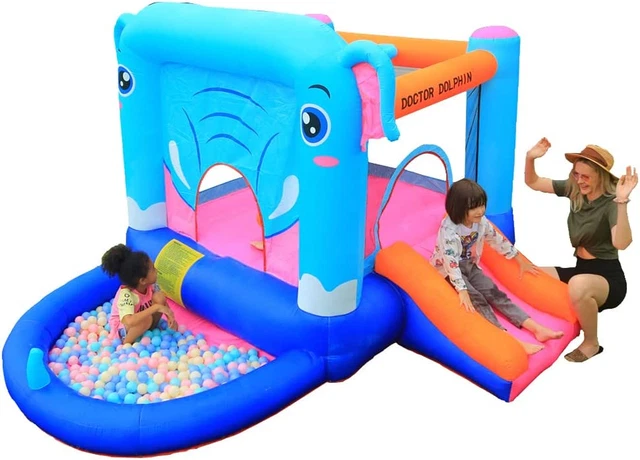 Inflatable Bounce House with Slide and Ball Pit for Kids Toddlers Jumping Bounce