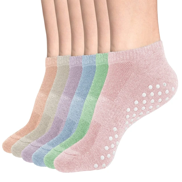 Non Slip Yoga Socks for Men and Women, Anti-Skid Gripper Socks