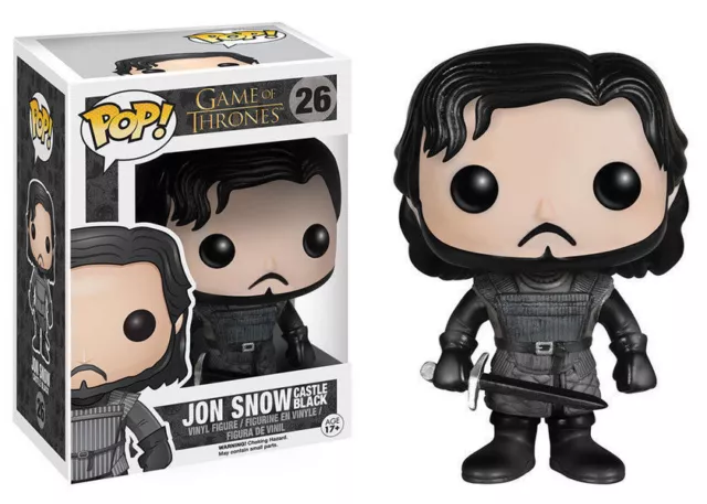 Beschädigte Box - Game Of Thrones Castle Black Jon Snow 3,75" Vinylfigur Pop