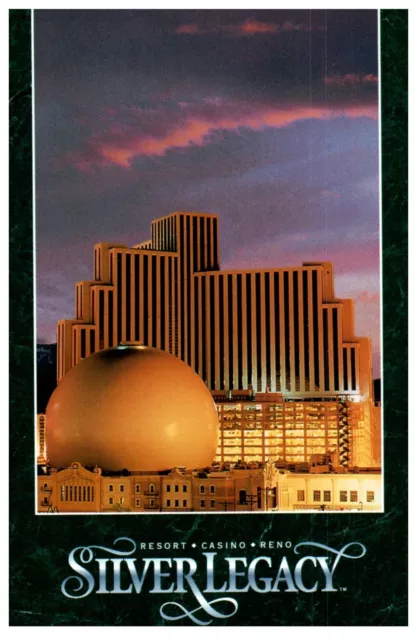 Silver Legacy Resort & Casino Reno, NV Nevada Casino Hotel Advertising POSTCARD