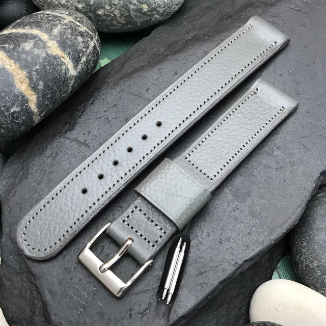 5/8" JB Champion Gray Buffalo Calf nos Unused 1950s Vintage Watch Band