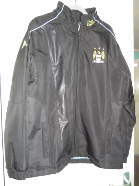 Vintage Le Coq Sportif Manchester City Fc  Training / Track Top - Size L Ex Cond