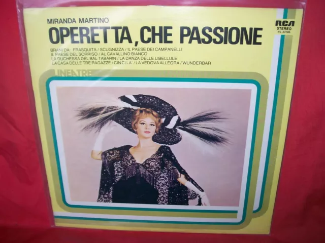 MIRANDA MARTINO Operetta che passione LP 1981 ITALY MINT- PROMO Label Bianca