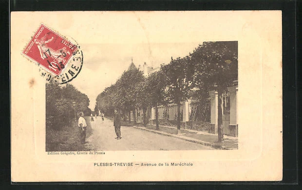 CPA Plessis-Trevise, Avenue de la Marechale 1913