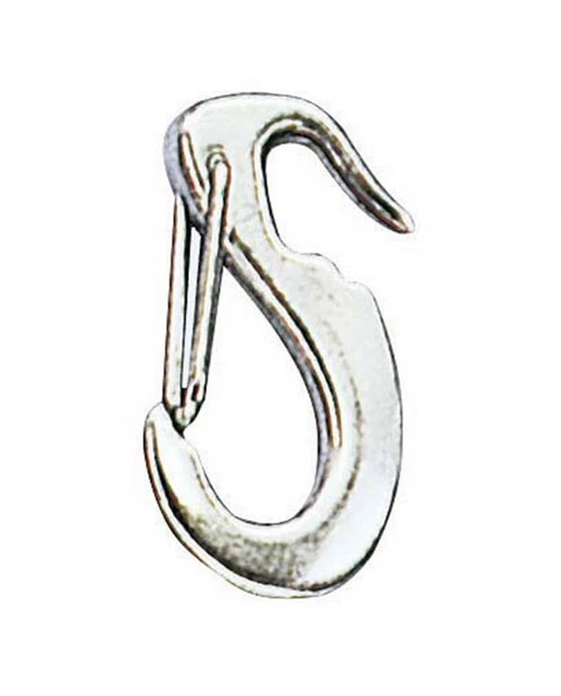 Mousqueton pour foc à rabattre - inox - 65 mm