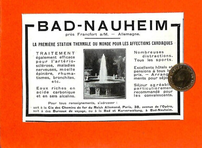 Bad Nauheim (D) Thermal Station / Advertising 1931