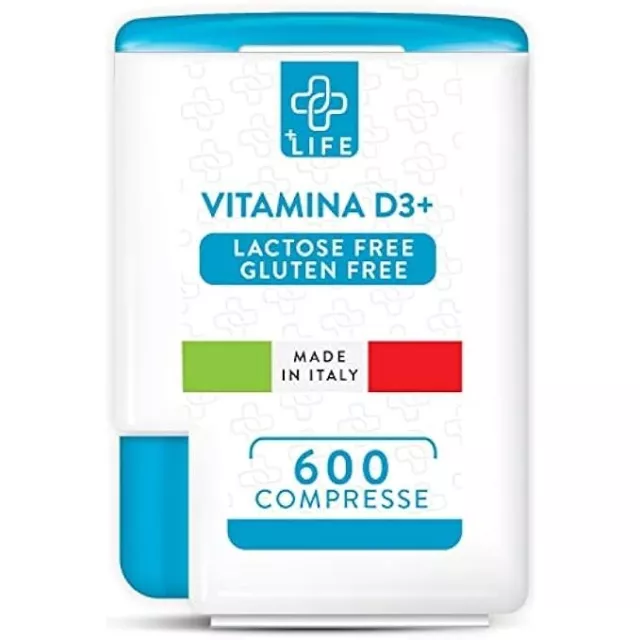 Vitamina D 2000 UI PiuLife® 600 Mini Compresse Vitamina D3 Masticabile (2cpr Per