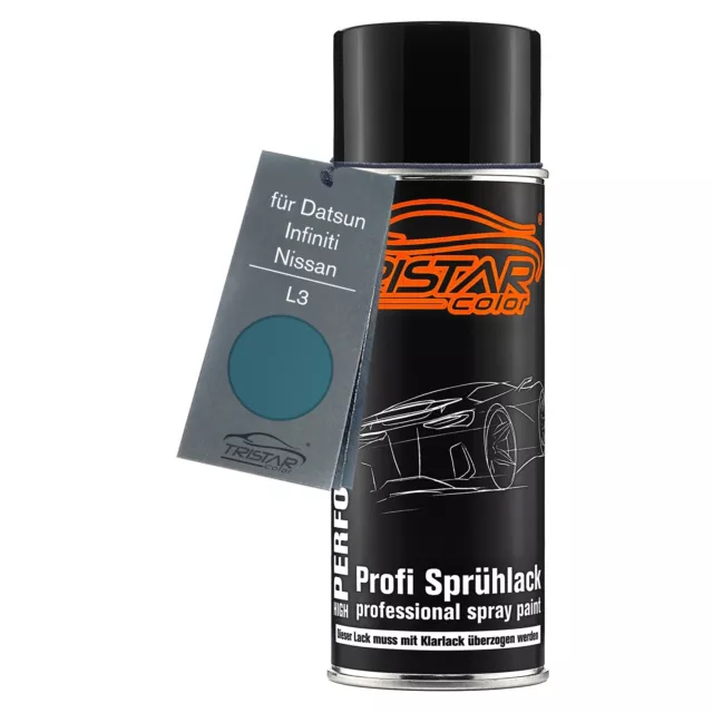 Autolack Spraydose für Datsun Infiniti Nissan L3 Bermuda Blue Metallic Basislack