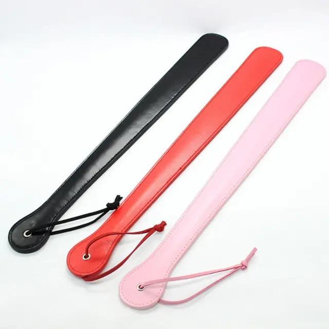 48CM PU Leather Paddle ,Riding Crop Horsewhips Bat Spikes' J2Y6