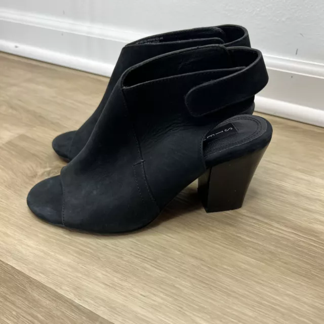 Steven by Steve Madden Forster Peep Toe Black Bootie Size 6