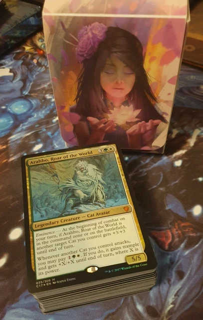 MTG COMMANDER 2017 Feline Ferocity - full 100 card deck, no tokens, in deck box 80.00 - PicClick UK MTG COMMANDER 2017 Feline Ferocity - full 100 card deck, no tokens, in deck box 80.00 - PicClick UK