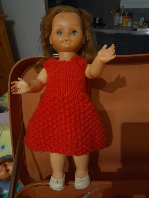 Poupée Parlante Bella Vintage – 47 Cm – Années 1960 – Bi-matière – Fabriquée En France