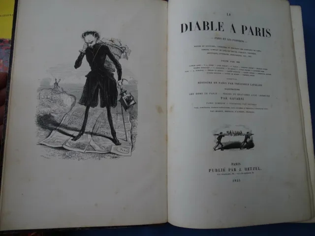 Sand-Gautier-De Musset....le Diable A Paris-Illustrations Par Gavarni-Paris 1845