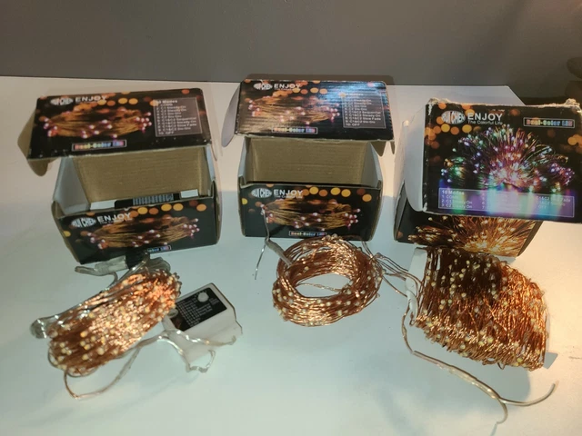 Lot of 3 LED Fairy Lights Starry String Lights Copper wire Light