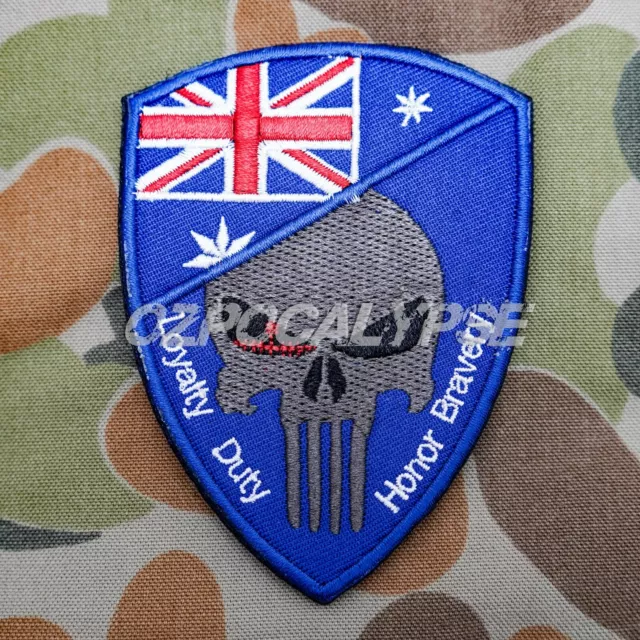 ANF Loyal Duty Honor Skull Patch - australia aussie veteran army military flag