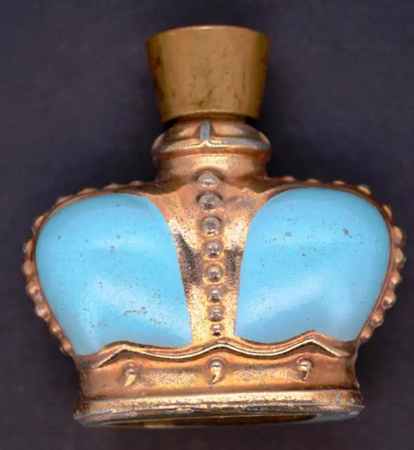 Robin's Egg Blue Prince Matchabelli Perfume Bottle Circa 1950