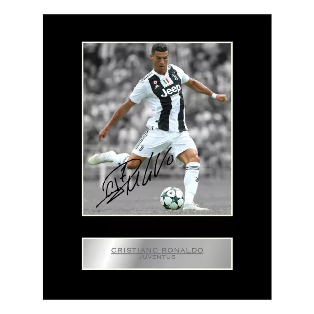 Cristiano Ronaldo Signed Mounted Photo Display Juventus FC #1 Gift Picture Print