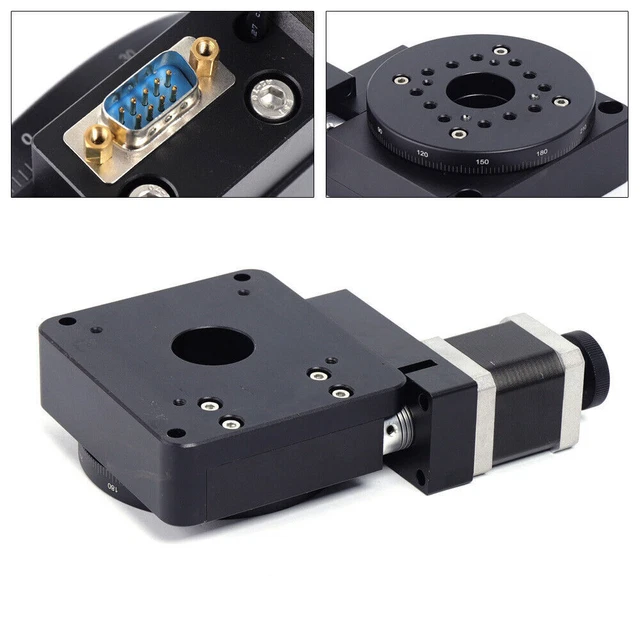 Motorized Rotary Stage 360° Rotating Platform Electric Optical Rotation Stage US