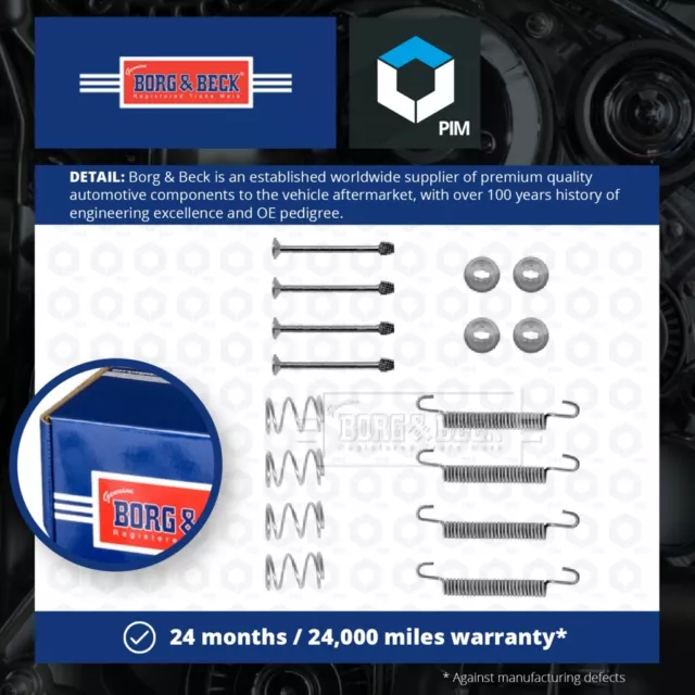 Hand Brake Shoe Fitting Kit fits SAAB 9-5 YS3E Rear 97 to 09 B&B Quality New