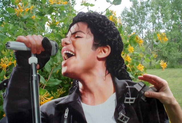 Michael Jackson Never Used Large Lifesize Vintage Store Display Advertising Sign