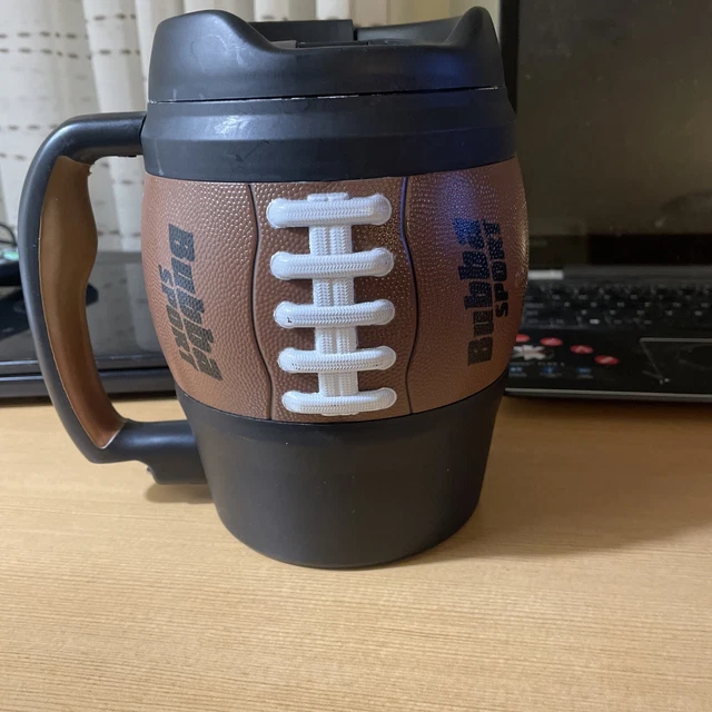 Bubba Keg Sport Football 52 oz Mug Cup Travel Large Plastic With Bottle Opener