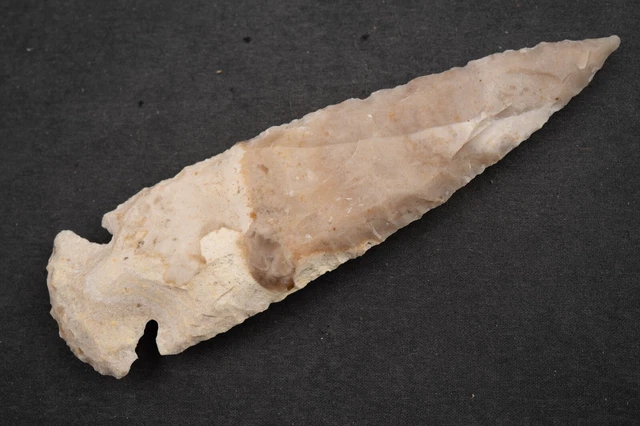 5.2" Flint Spearhead Ohio Collection Spear Point Knife Blade Arrowhead 436