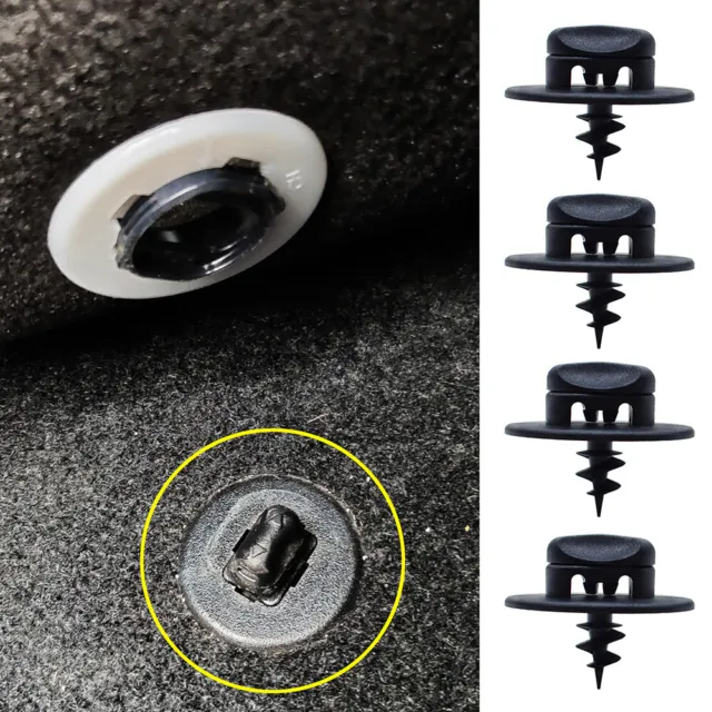 4x Car Mat Clips Fixings Fasteners Floor Twist Type Universal For Vw/Seat/Skoda