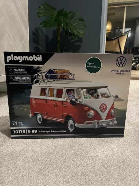 PLAYMOBIL VW CAMPER Van VOLKSWAGEN T1 Camping Bus - 70176 £34.99