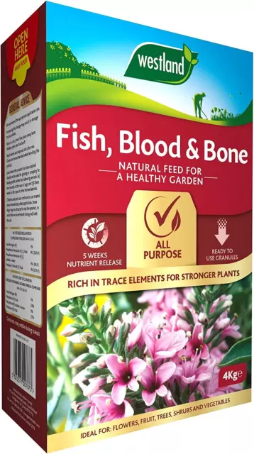 Westland Fish, Blood and Bone All Purpose Plant Food, 4 Kg, Natural