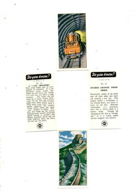 Do You Know Full Set L25 Cards Issued In 1965 By Regent Oil Mint Cond