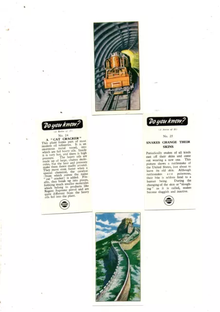 Do You Know Full Set L25 Cards Issued In 1965 By Regent Oil Mint Condition