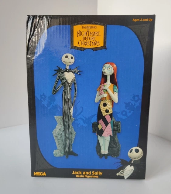 NECA NIGHTMARE BEFORE Christmas Jack & Sally Resin Figurines SDCC