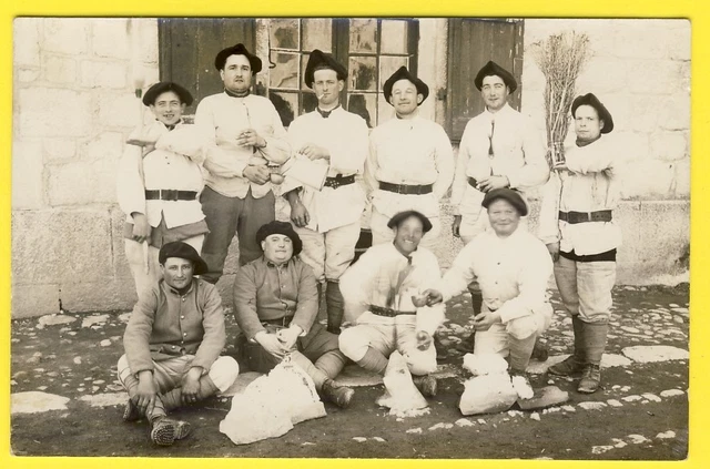 cpa CARTE PHOTO Service Militaire Soldats du 159eme Régiment d'Infanterie