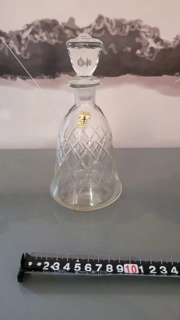 Carafe à Décanter Art Déco En Cristal Hartzviller - France 1920-1949