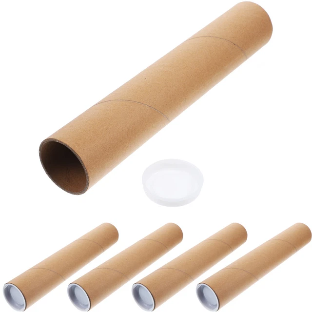 20 Tubi Di Cartone Kraft 5,2 X 9,9 Cm Per Progetti Fai Da Te E Lavoretti Creativi - 3