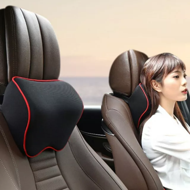1Pc Car Headrest Oreiller En Coton à Mémoire De Forme D'appui-tête De Voiture