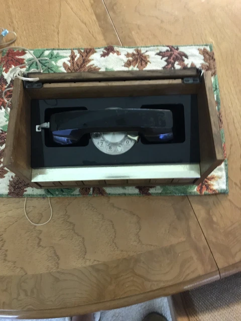 Vintage Western Electric Rotary Dial Hidden Wooden Box Serial # B 65417 Working