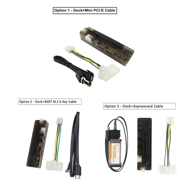 V8.5 EXP GDC Laptop External PCIE Graphics Card Dock Mini PCI-E NGFF M.2 AUS