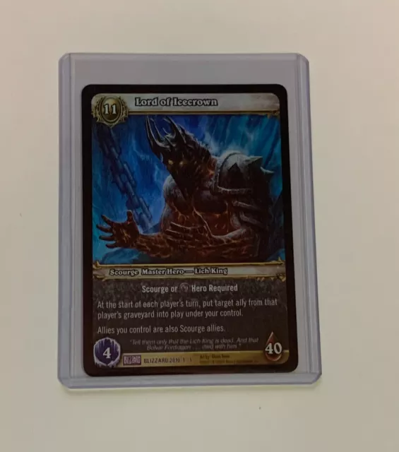 World Of Warcraft TCG Lord Of Icecrown Foil Rare Employee Exclusive Promo
