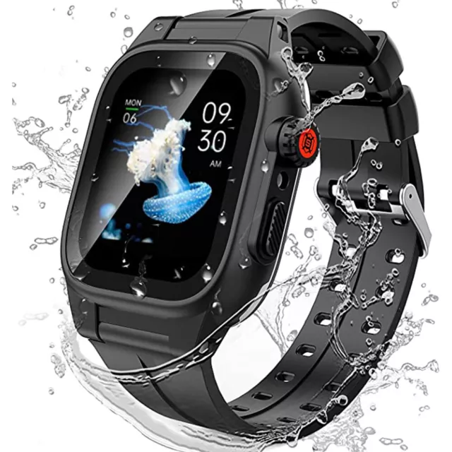 IP68 Waterproof Band Strap Case Cover for Apple iWatch 38/42/40/44mm/41mm/45mm